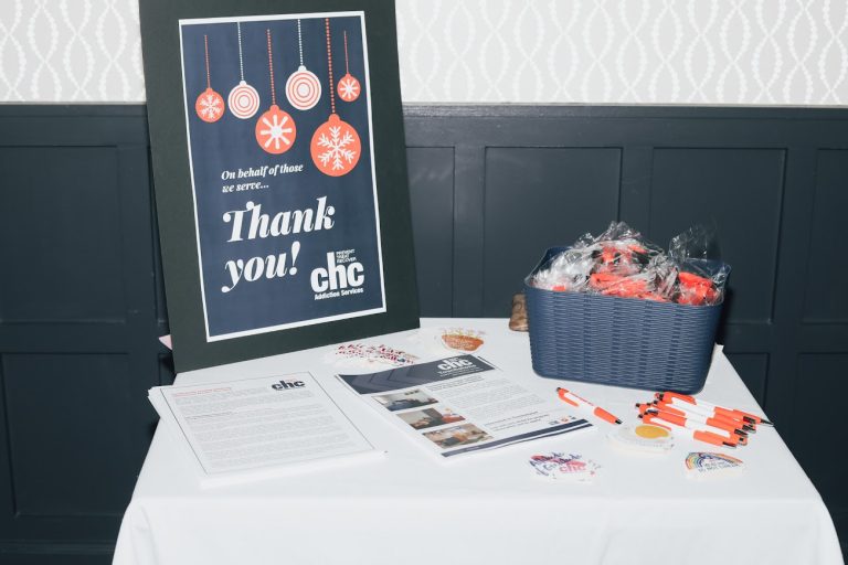 CHC items - promotional on table